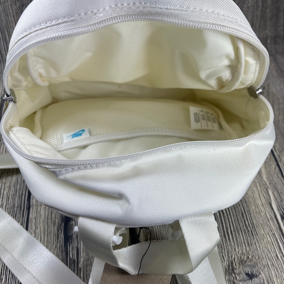 Nike Sportswear Futura 365 Mini Backpack White/Blue One Size 6L CW9301-010 - Picture 4 of 6